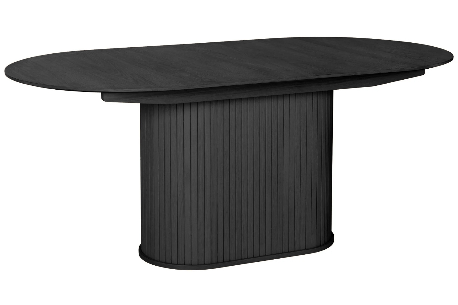 Unique Furniture Černý dubový rozkládací jídelní stůl Nola 180/230 x 95 cm Unique Furniture