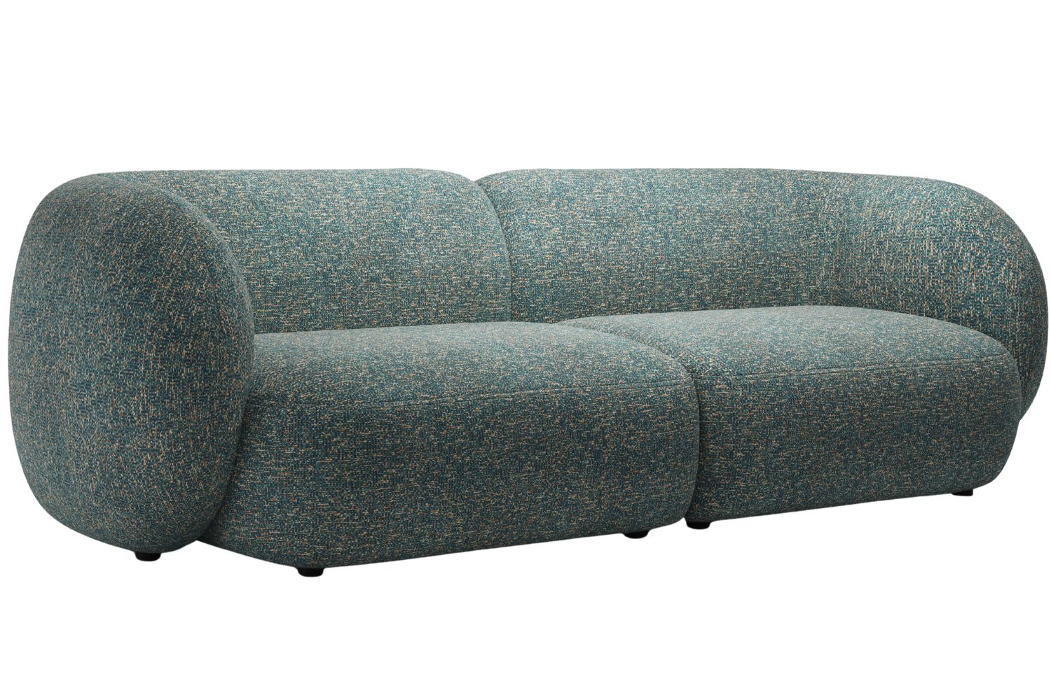 Micadoni Modrá čtyřmístná pohovka Kate 243 cm Micadoni