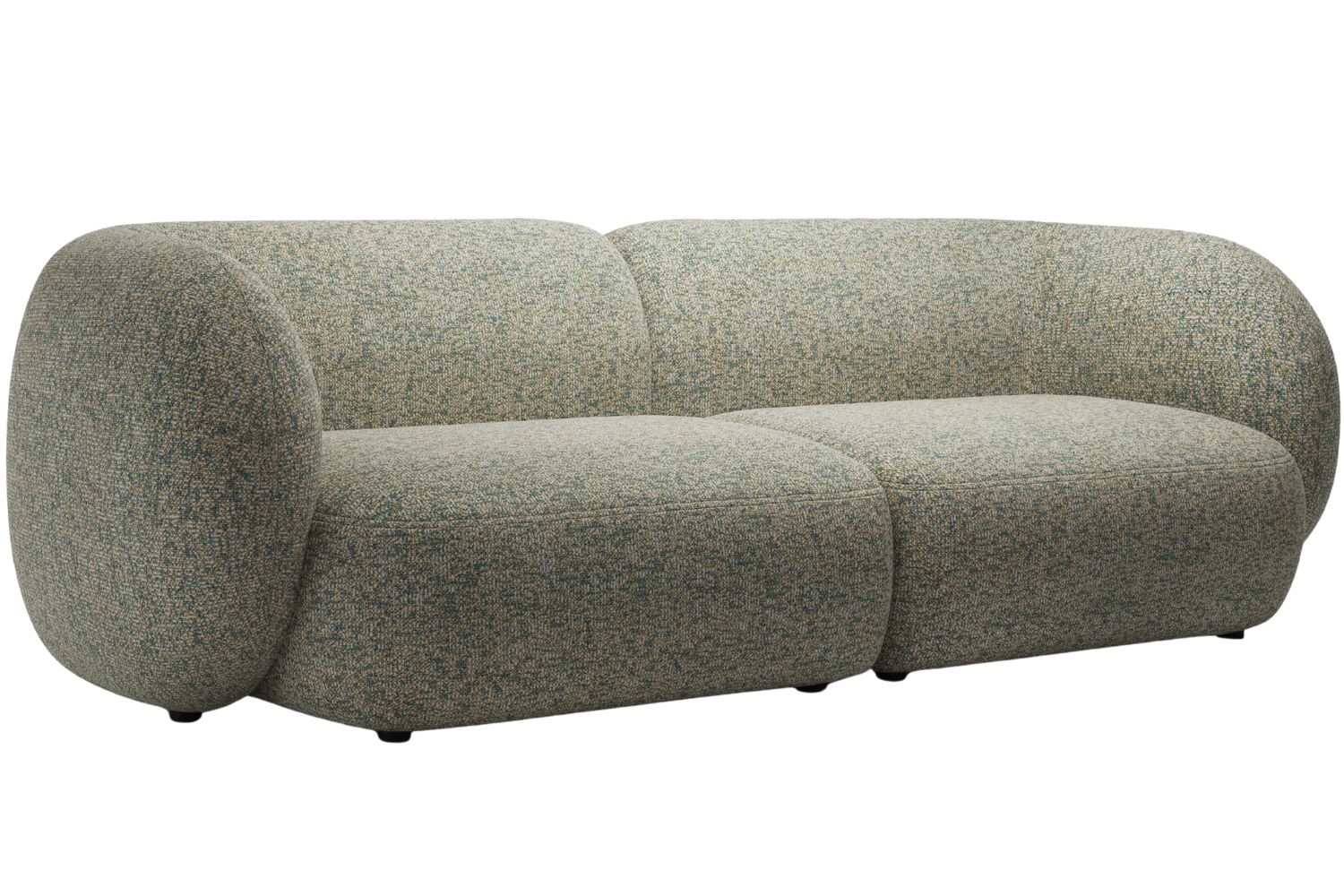 Micadoni Zelená čtyřmístná pohovka Kate 243 cm Micadoni