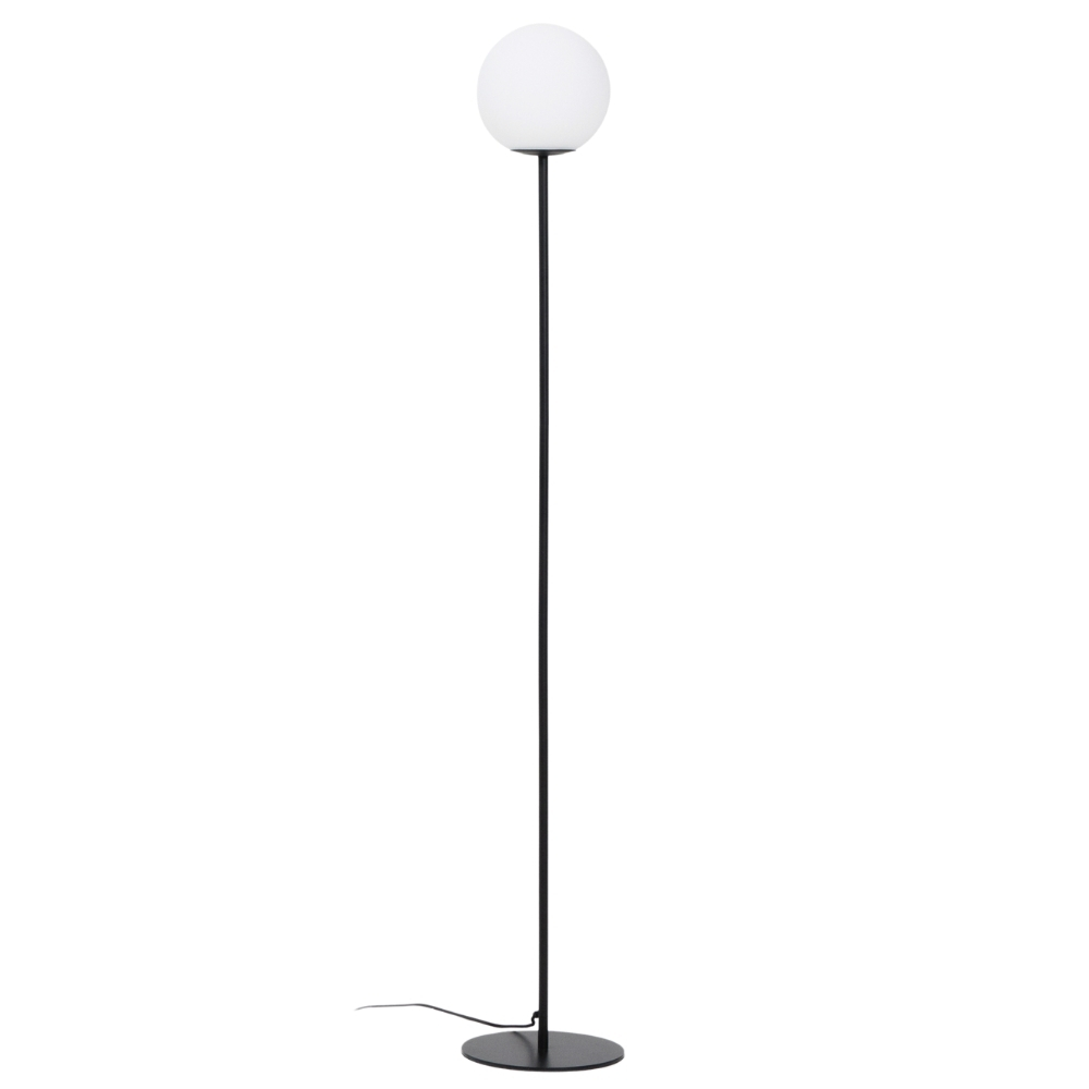 Kave Home Černá kovová stojací lampa Brisia 155 cm Kave Home