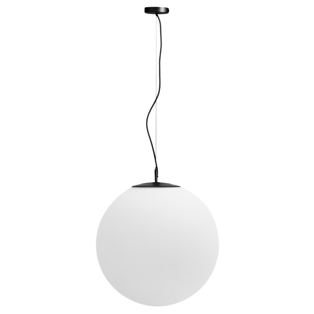 Kave Home Bílé skleněné závěsné světlo Brisia 50 cm Kave Home