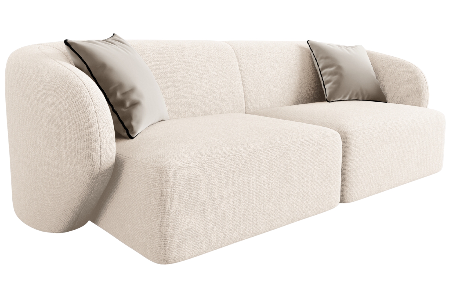 Maison Heritage Světle béžová dvoumístná pohovka Chiara 188 cm Maison Heritage