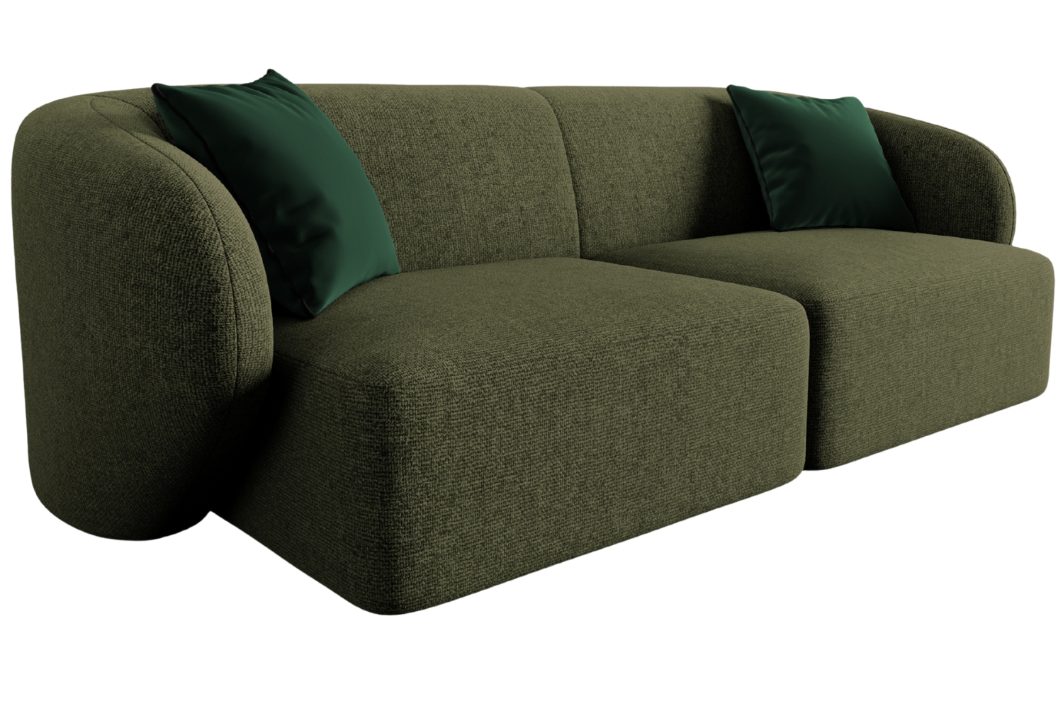 Maison Heritage Zelená dvoumístná pohovka Chiara 188 cm Maison Heritage