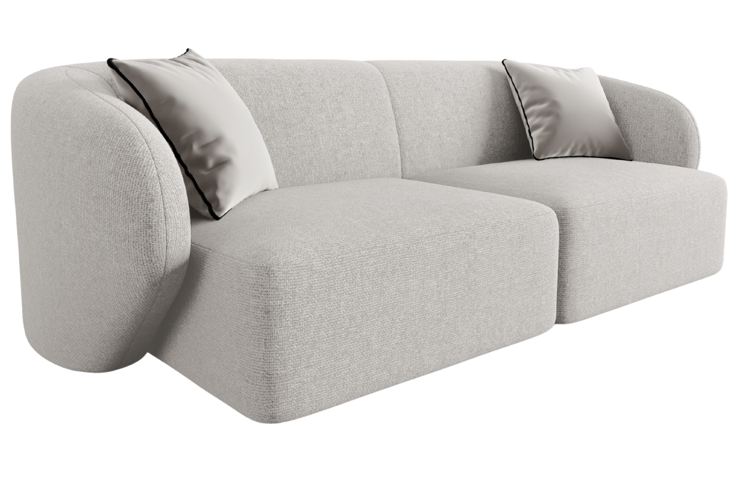 Maison Heritage Světle šedá dvoumístná pohovka Chiara 188 cm Maison Heritage