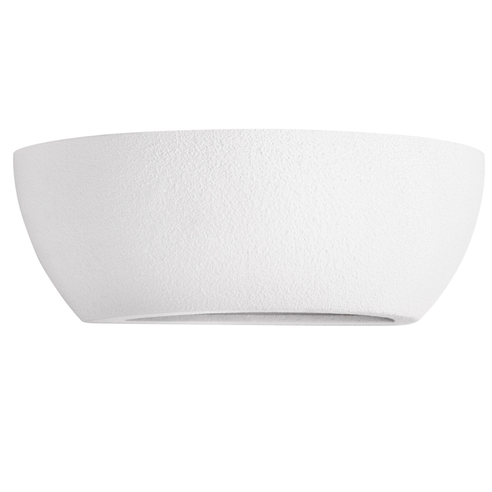 Nova Luce Bílé sádrové nástěnné světlo Alivio Nova Luce