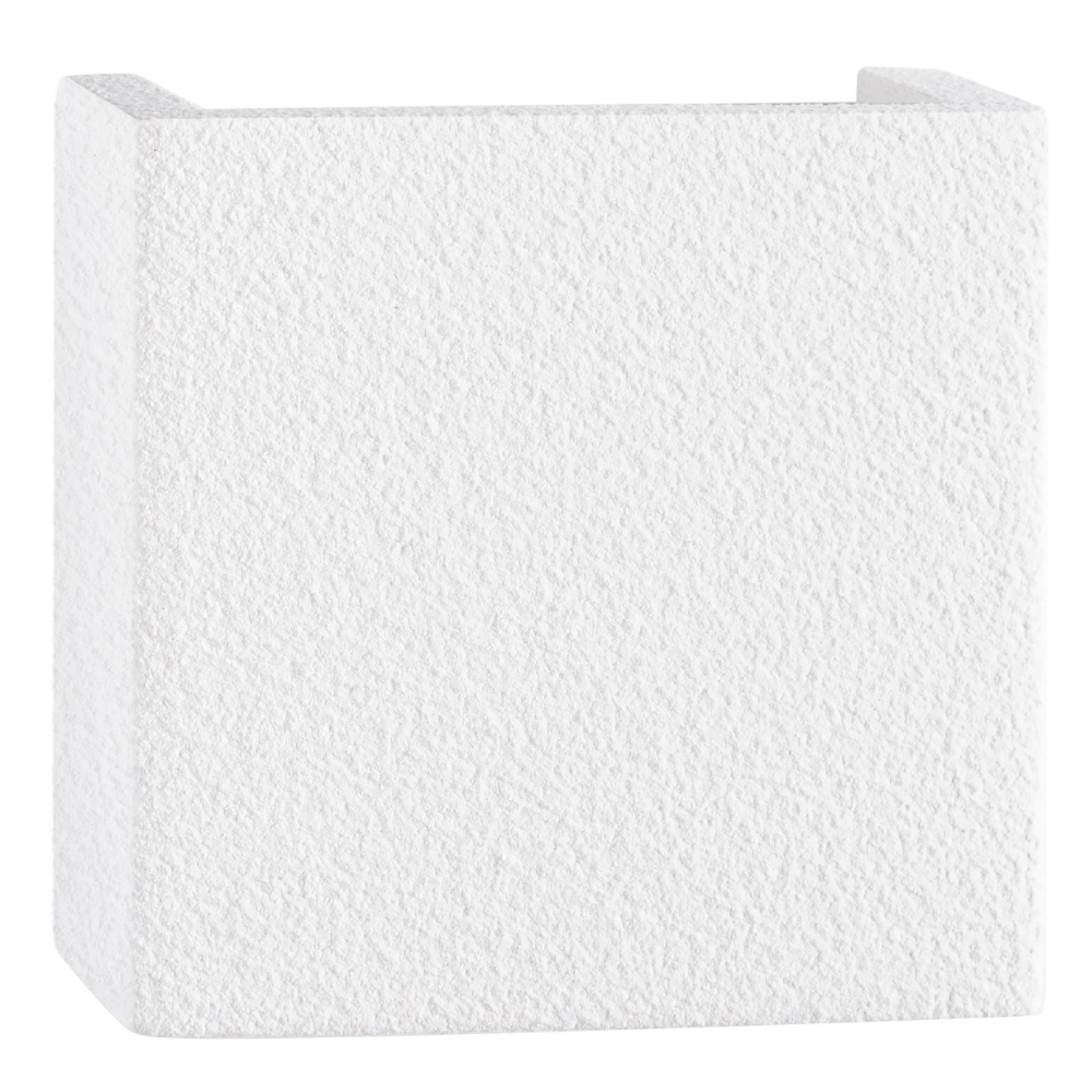 Nova Luce Bílé sádrové nástěnné světlo Sensia 12