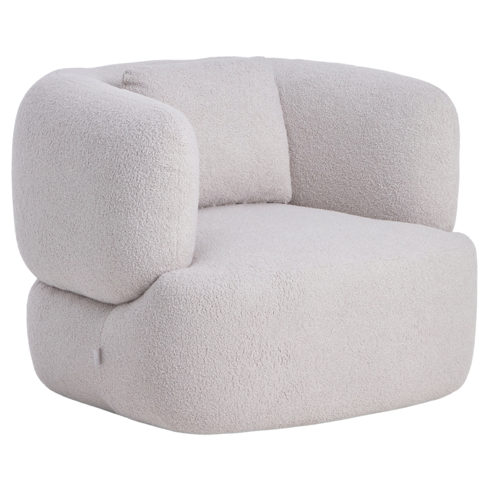 Kave Home Šedé bouclé otočné křeslo Martina Kave Home