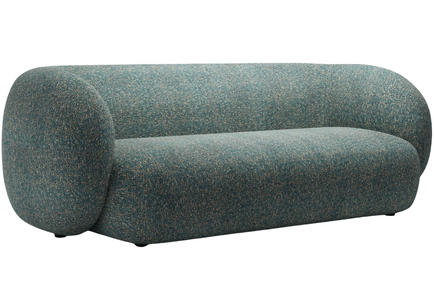 Micadoni Modrá trojmístná pohovka Kate 213 cm Micadoni