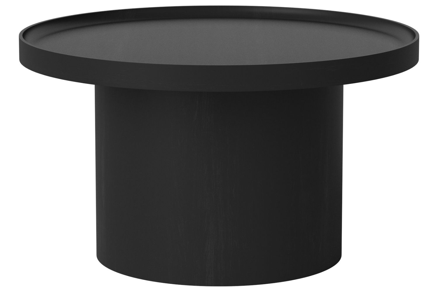 Bolia Černý dubový konferenční stolek Plateau 74 cm Bolia