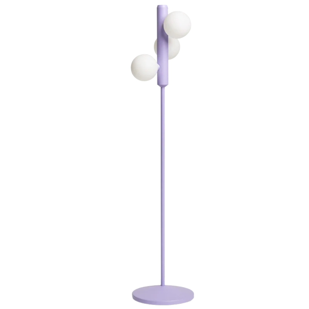 FEST Amsterdam Fialová kovová stojací lampa Kaktee 137 cm FEST Amsterdam