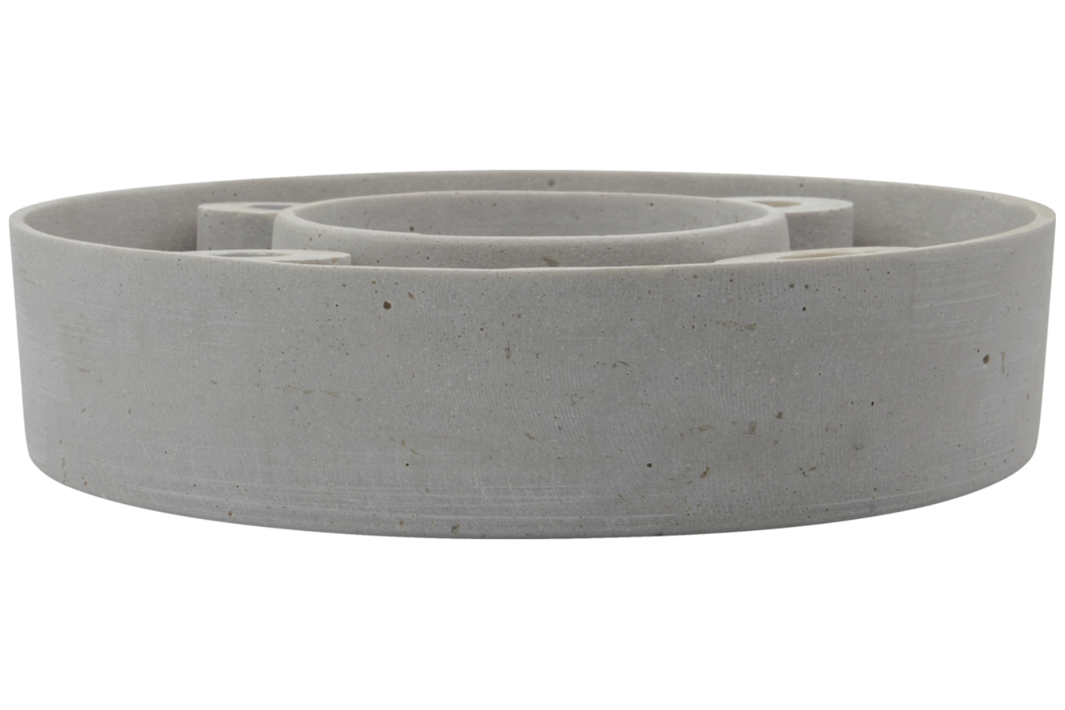 House Doctor Šedý kameninový svícen Ring 26 cm House Doctor