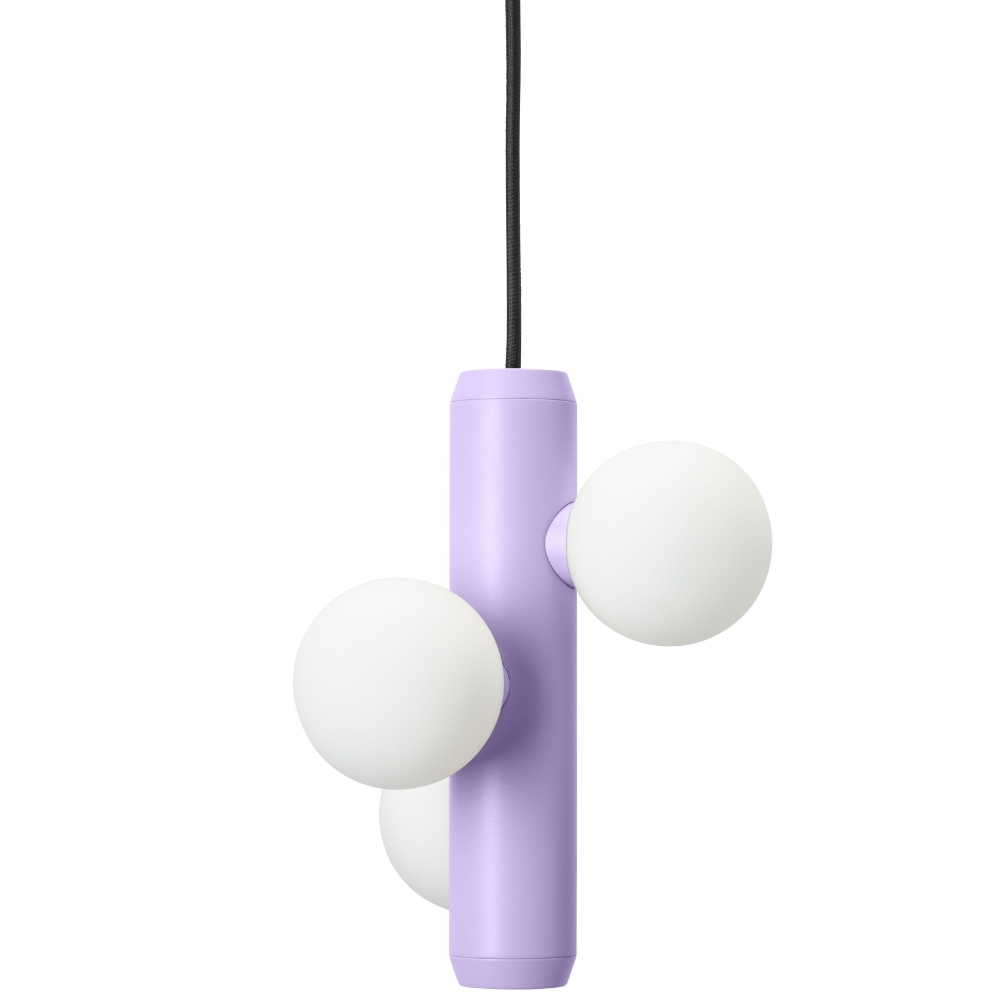 FEST Amsterdam Fialové kovové závěsné světlo Kaktee FEST Amsterdam