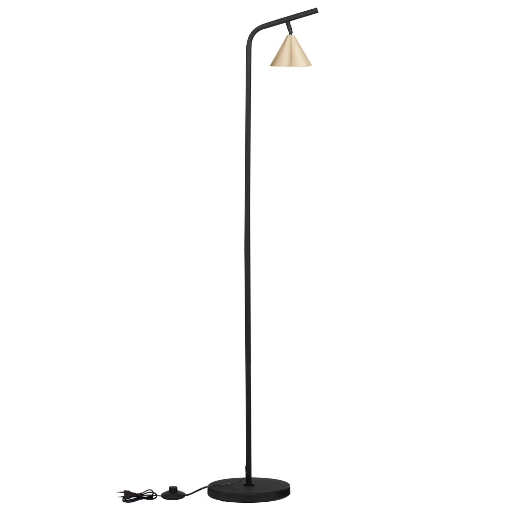 Nova Luce Zlatá kovová stojací lampa Conico 135 cm Nova Luce
