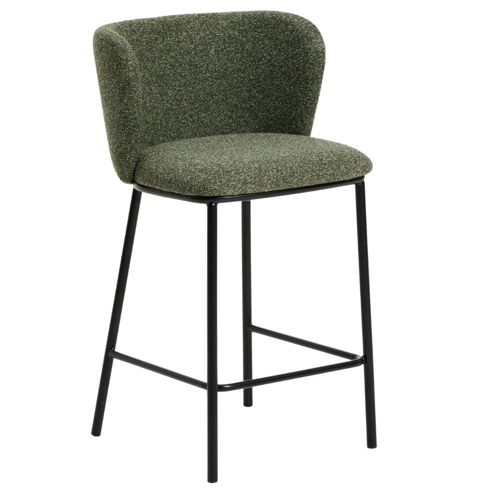 Kave Home Zelená barová židle Ciselia 65 cm Kave Home