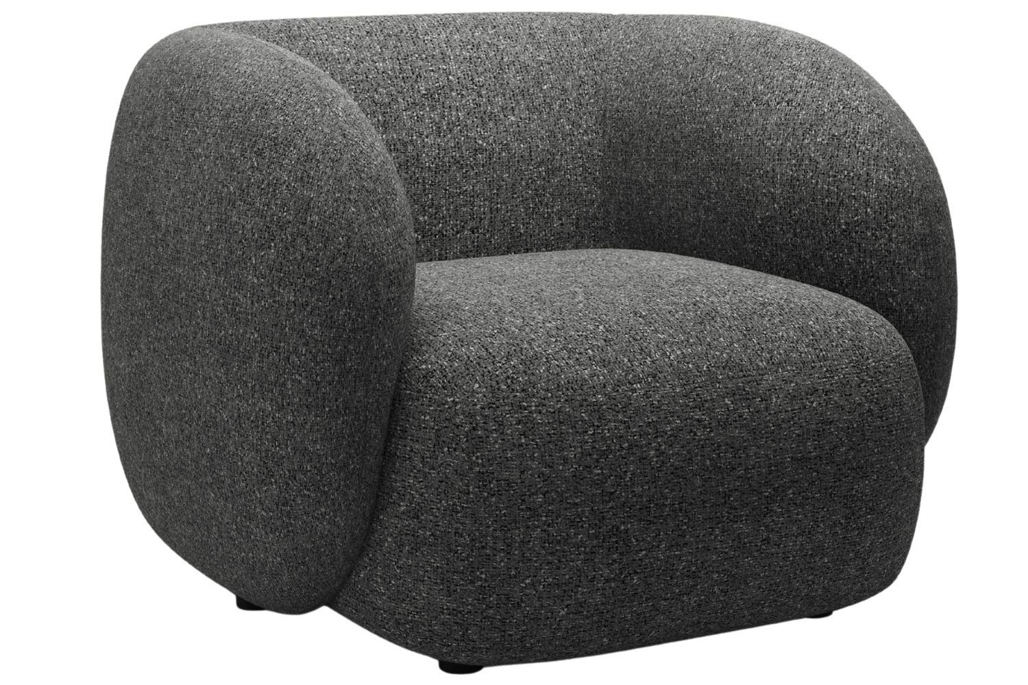 Tmavě šedé křeslo MICADONI Kate Micadoni