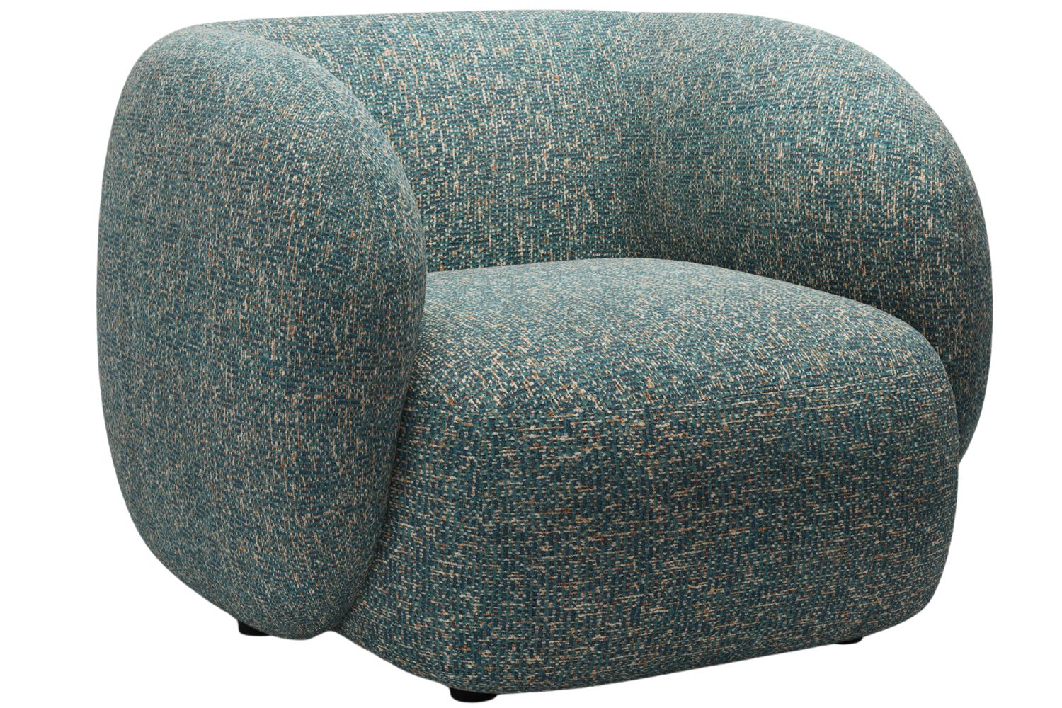 Modré čalouněné křeslo MICADONI Kate Micadoni