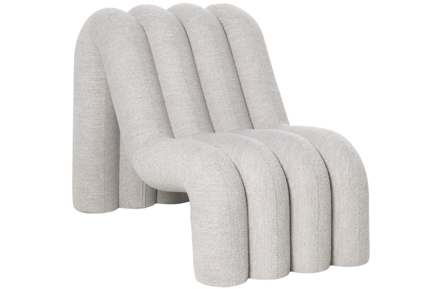 FEST Amsterdam Béžové bouclé lounge křeslo Alp FEST Amsterdam