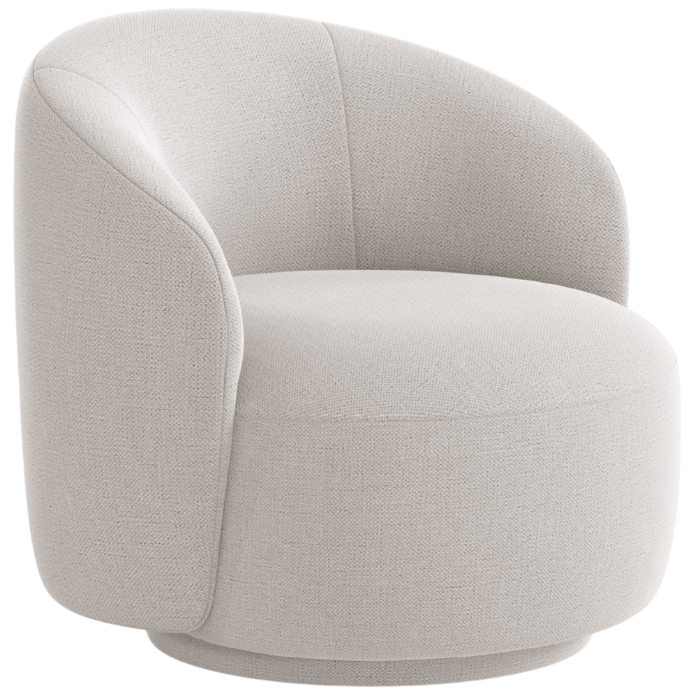 Micadoni Světle béžové otočné křeslo Letizia Micadoni