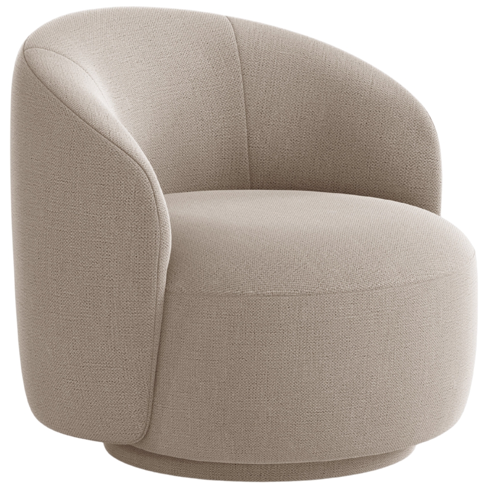 Micadoni Světle hnědé otočné křeslo Letizia Micadoni