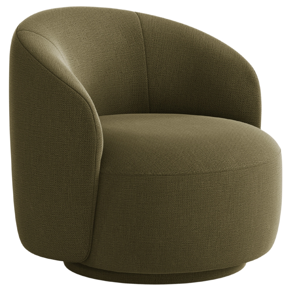 Micadoni Zelené otočné křeslo Letizia Micadoni