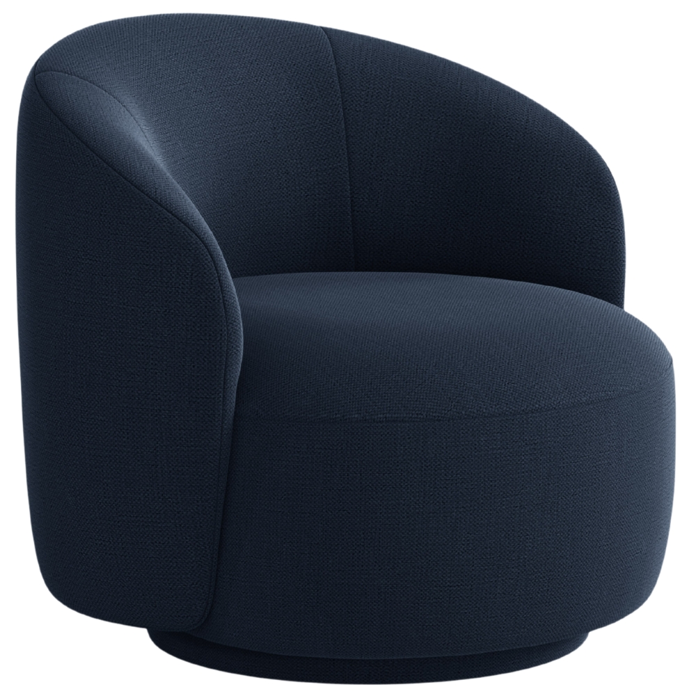 Micadoni Tmavě modré otočné křeslo Letizia Micadoni