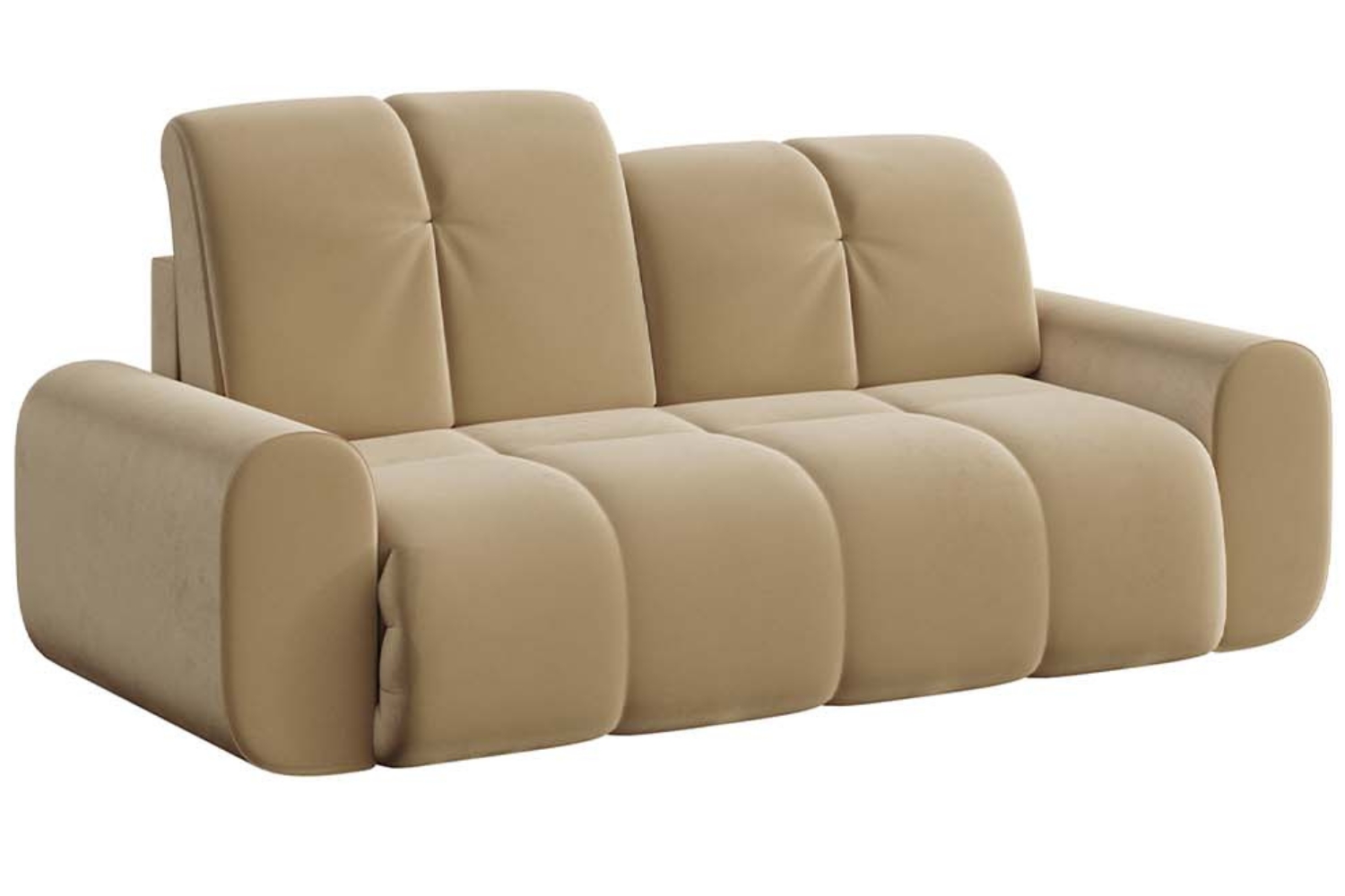 Devichy Béžová sametová dvoumístná pohovka Tous 210 cm Devichy