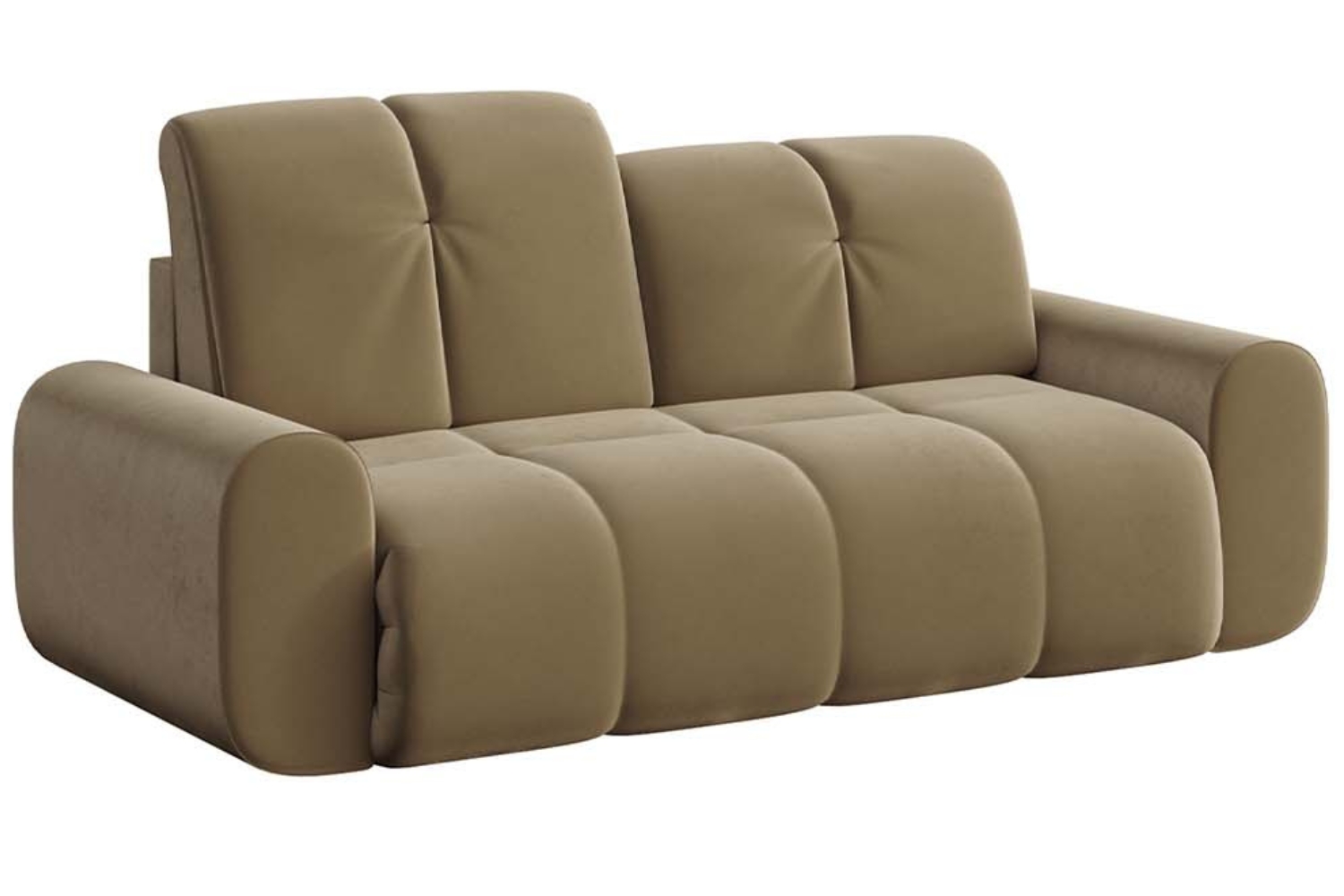 Devichy Hnědá sametová dvoumístná pohovka Tous 210 cm Devichy