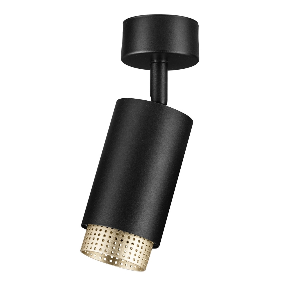 Nova Luce Černé bodové světlo Nessi ll. 6 cm Nova Luce