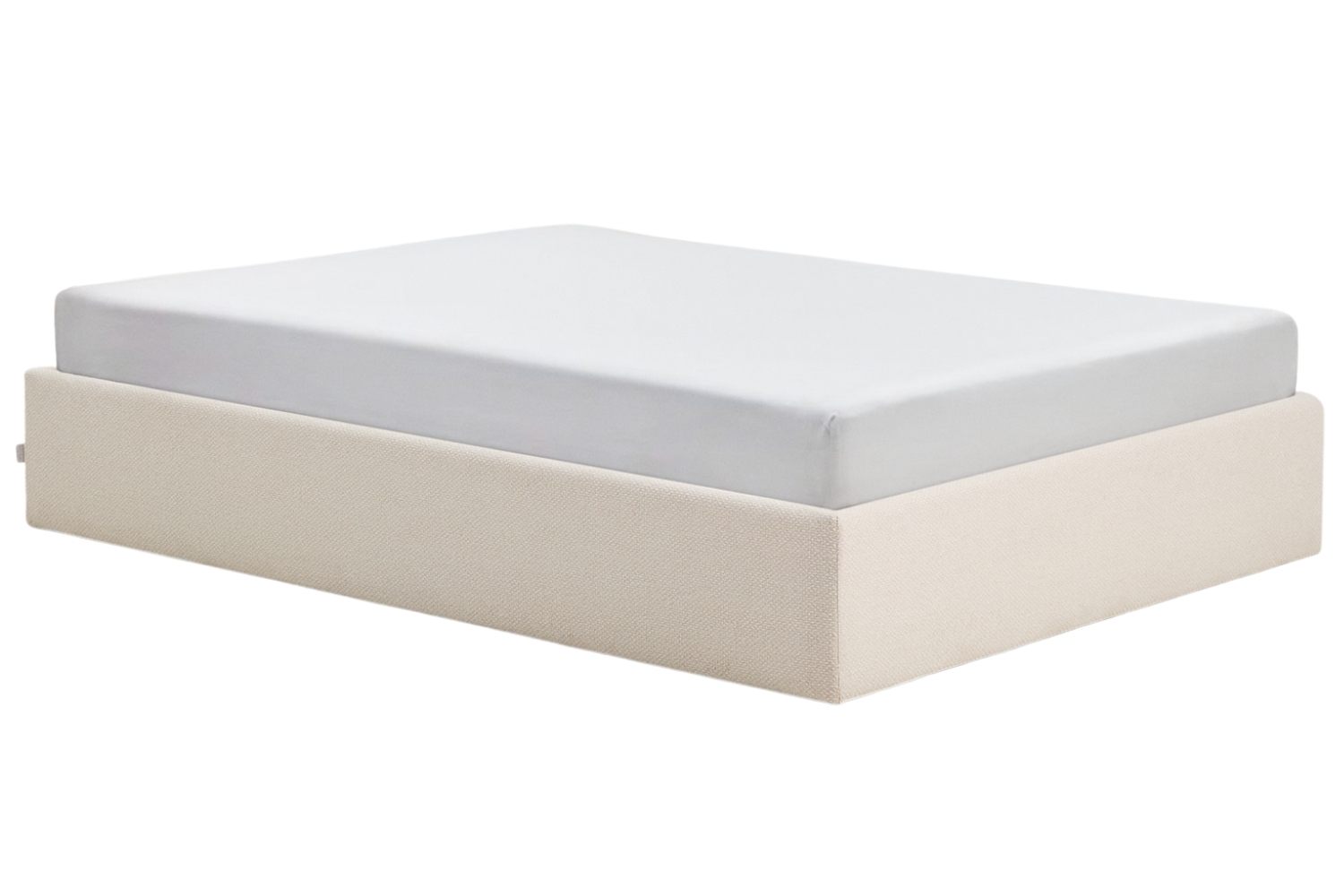 Kave Home Béžová dvoulůžková postel Nelzi 150 x 200 cm s úložným prostorem Kave Home