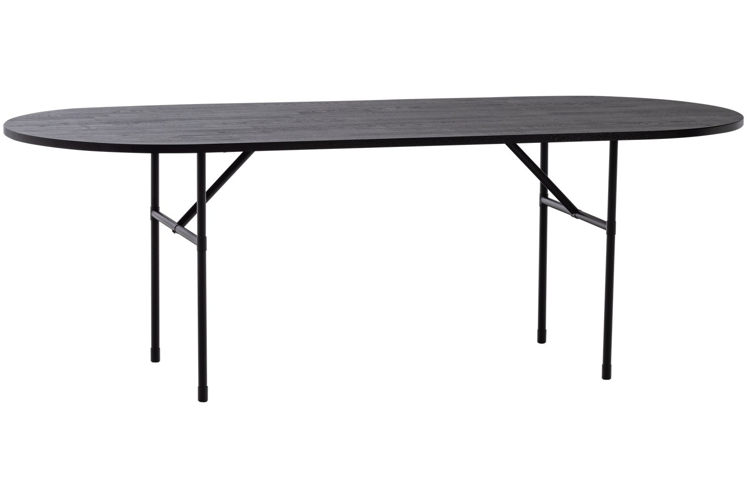 WOOOD Černý dubový jídelní stůl Arthur 220 x 90 cm WOOOD