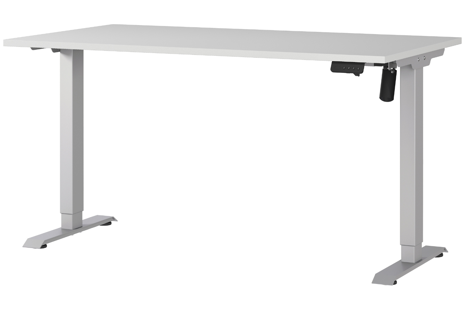 Germania Šedý výškově nastavitelný pracovní stůl Profi 2.0 140 x 80 cm Germania