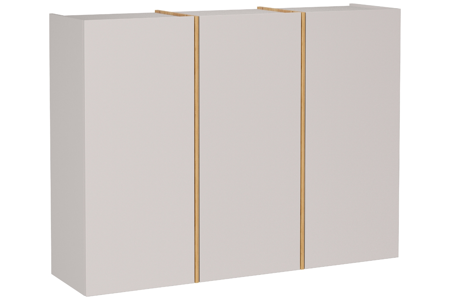 Germania Krémově bílá závěsná skříňka Libbiano Plus 138 x 103 cm s dubovým dekorem Germania