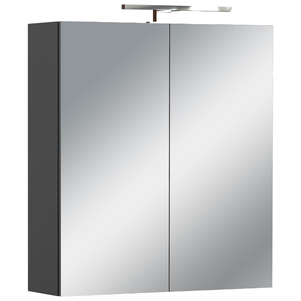 Germania Tmavě šedá koupelnová zrcadlová skříňka Arcena 71 x 60 cm Germania