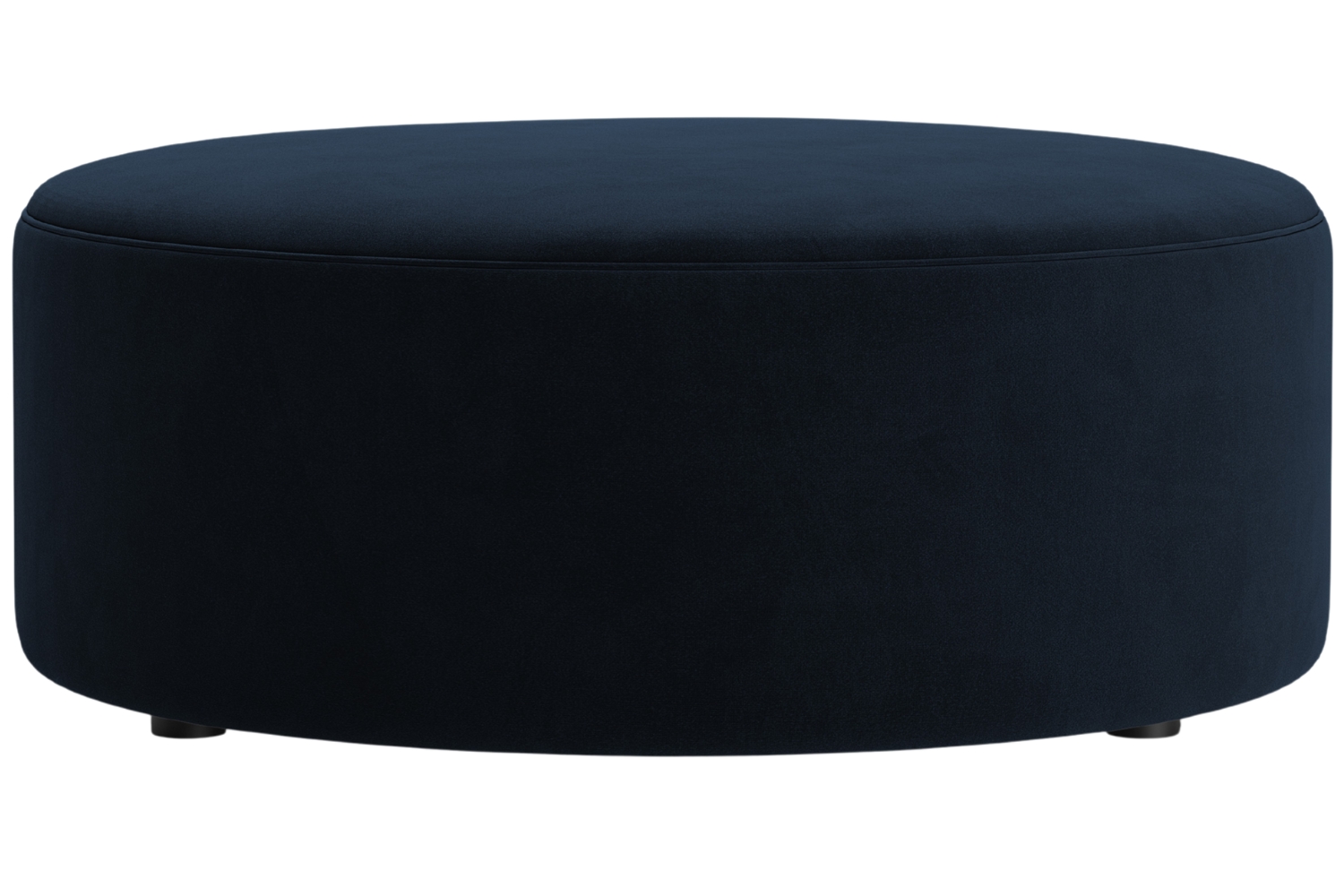 Micadoni Tmavě modrý sametový taburet Dia 90 cm Micadoni