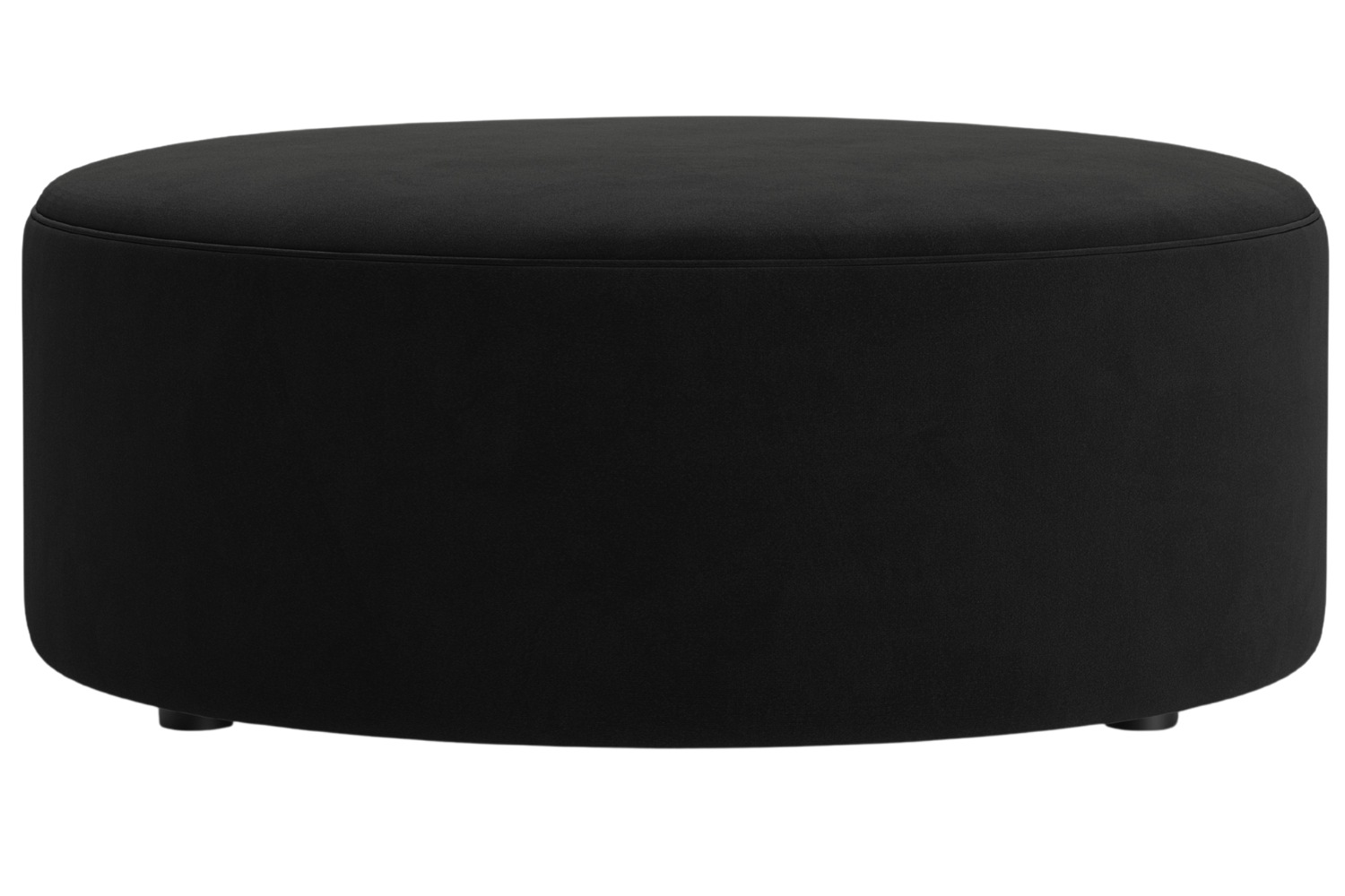 Micadoni Černý sametový taburet Dia 90 cm Micadoni