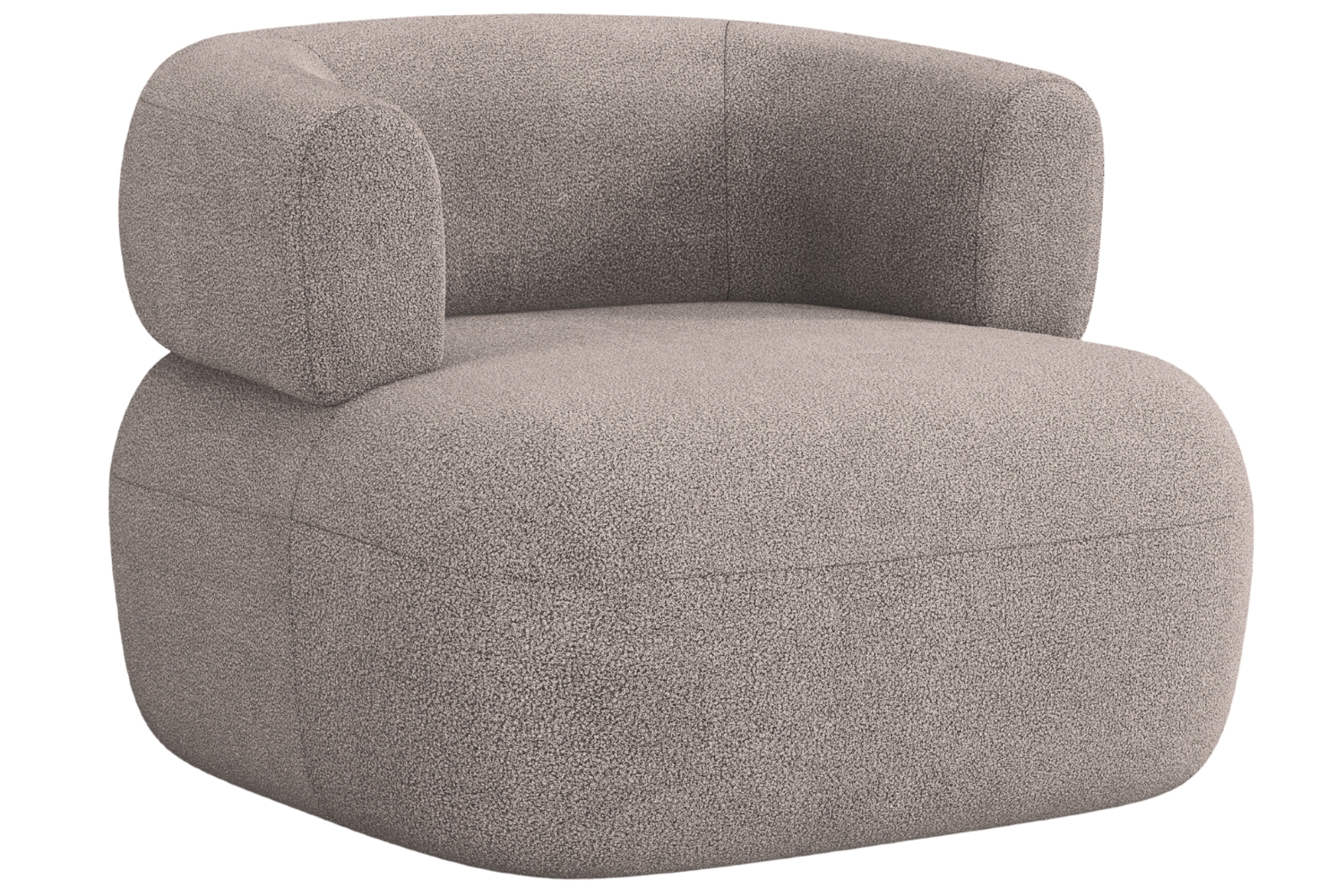 Windsor & Co Světle hnědé bouclé křeslo Aldrin Windsor & Co