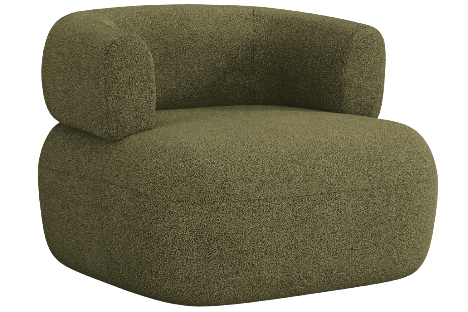 Windsor & Co Zelené bouclé křeslo Aldrin Windsor & Co