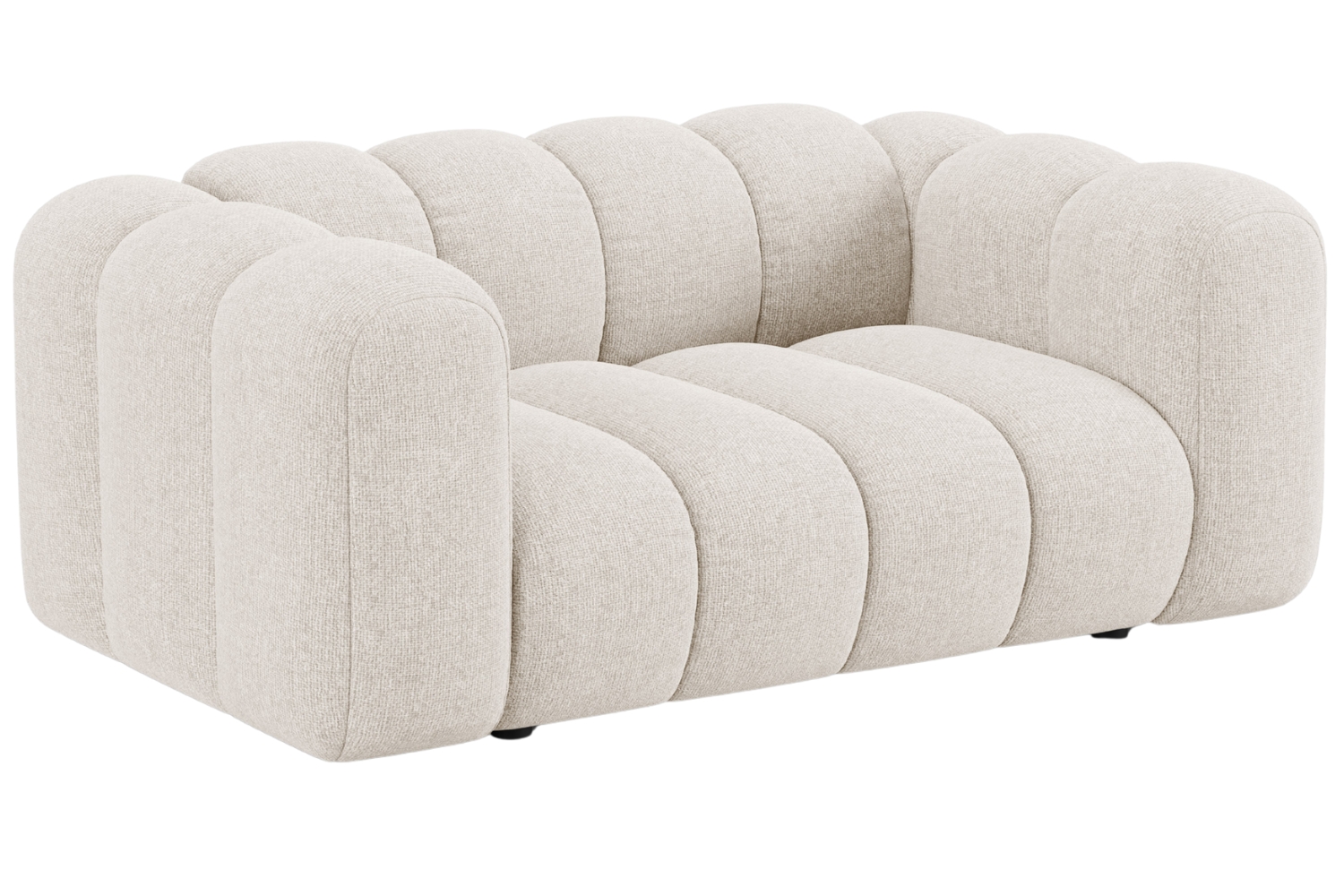 Micadoni Světle béžová dvoumístná pohovka Lupine 170 cm Micadoni