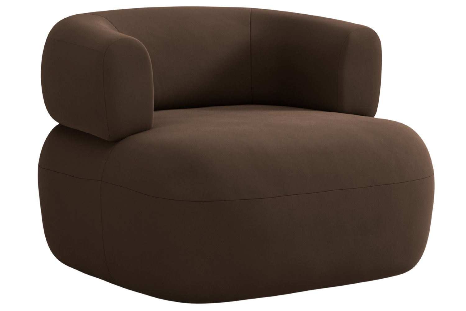 Windsor & Co Hnědé sametové křeslo Aldrin Windsor & Co