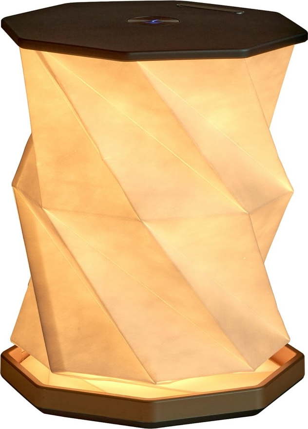 Černá světelná dekorace na USB ø 12 cm Twist Hexagon – Gingko Gingko