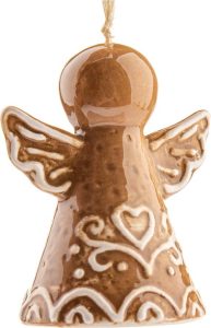 Keramick&aacute; v&aacute;nočn&iacute; ozdoba 7 cm Angel &ndash; Dakls Dakls