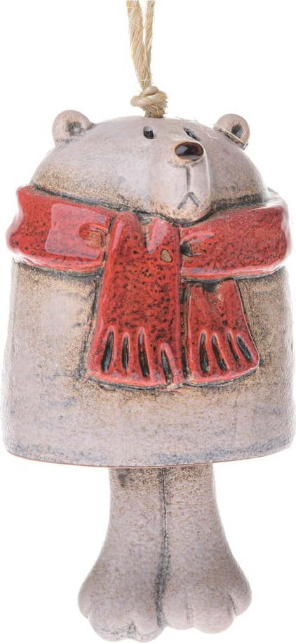 Keramická vánoční ozdoba 9 cm Polar Bear – Dakls Dakls