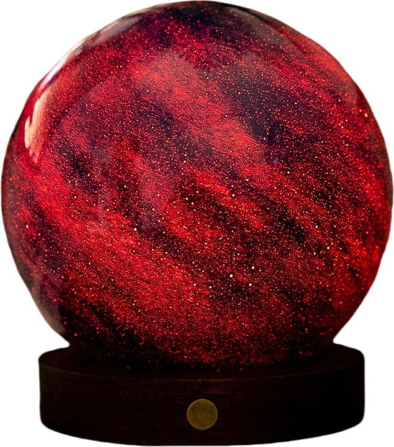 Světelná dekorace na USB v tmavě přírodní barvě ø 12 cm Galaxy Breeze – Gingko Gingko