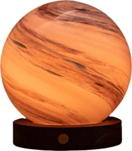 Hněd&aacute;/v tmavě př&iacute;rodn&iacute; barvě světeln&aacute; dekorace na USB &oslash; 12 cm Polar Cloud &ndash; Gingko Gingko