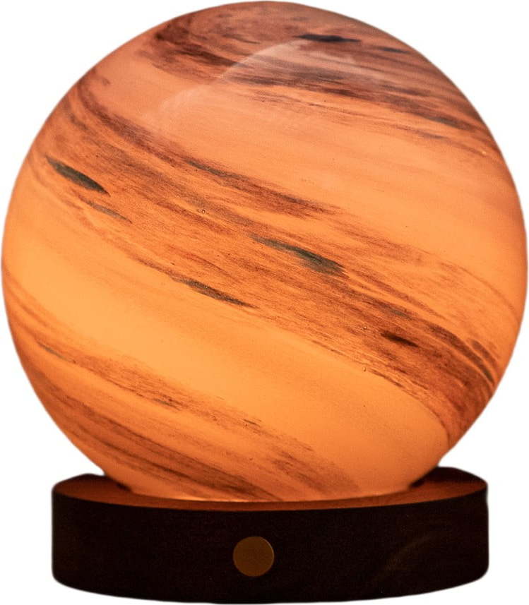 Hnědá/v tmavě přírodní barvě světelná dekorace na USB ø 12 cm Polar Cloud – Gingko Gingko