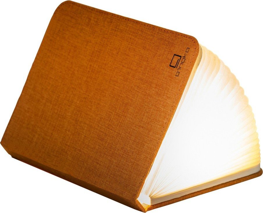 Oranžová světelná dekorace na USB Booklight – Gingko Gingko