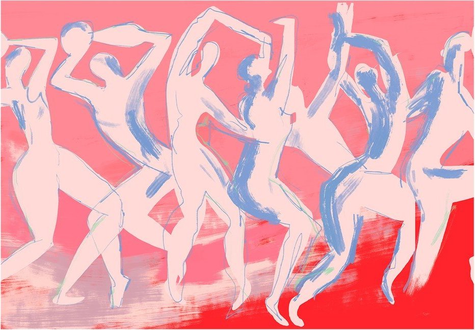 Plakát 40x30 cm Dancing – By Garmi – The Poster Club The Poster Club