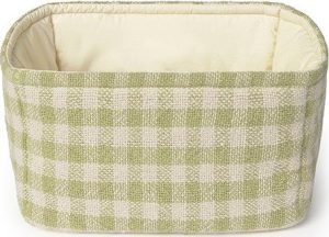 Světle zelen&yacute; l&aacute;tkov&yacute; dětsk&yacute; ko&scaron; na hračky 30x20x20 cm Swan Matcha &ndash; Lorena Canals Lorena Canals