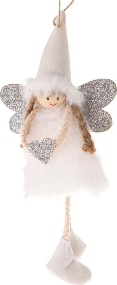 Textilní vánoční ozdoba 10 cm Angel – Dakls Dakls
