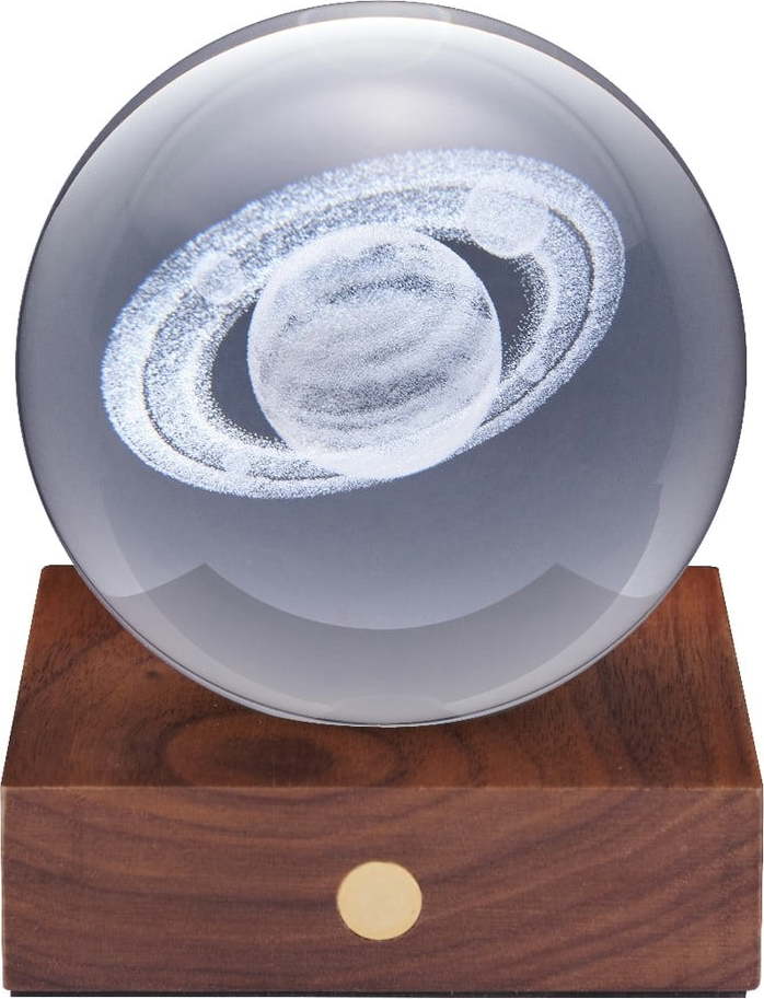 Tmavě hnědá světelná dekorace na USB Amber – Gingko Gingko